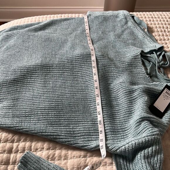 Vero Moda‎ Sweater Womens Small Blue Knit Open Back - Picture 6 of 7
